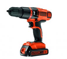 Акумулаторен винтоверт Black and Decker bdh182a, 18V, 2Ah